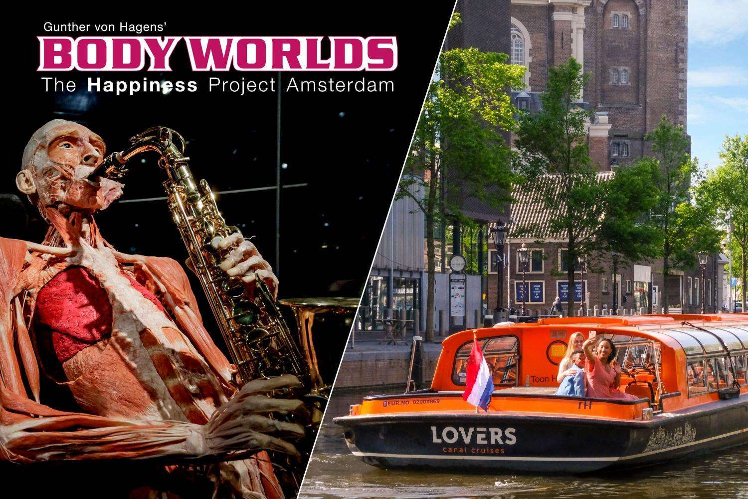 Body Worlds The Happiness Project y crucero por el canal de 1 hora