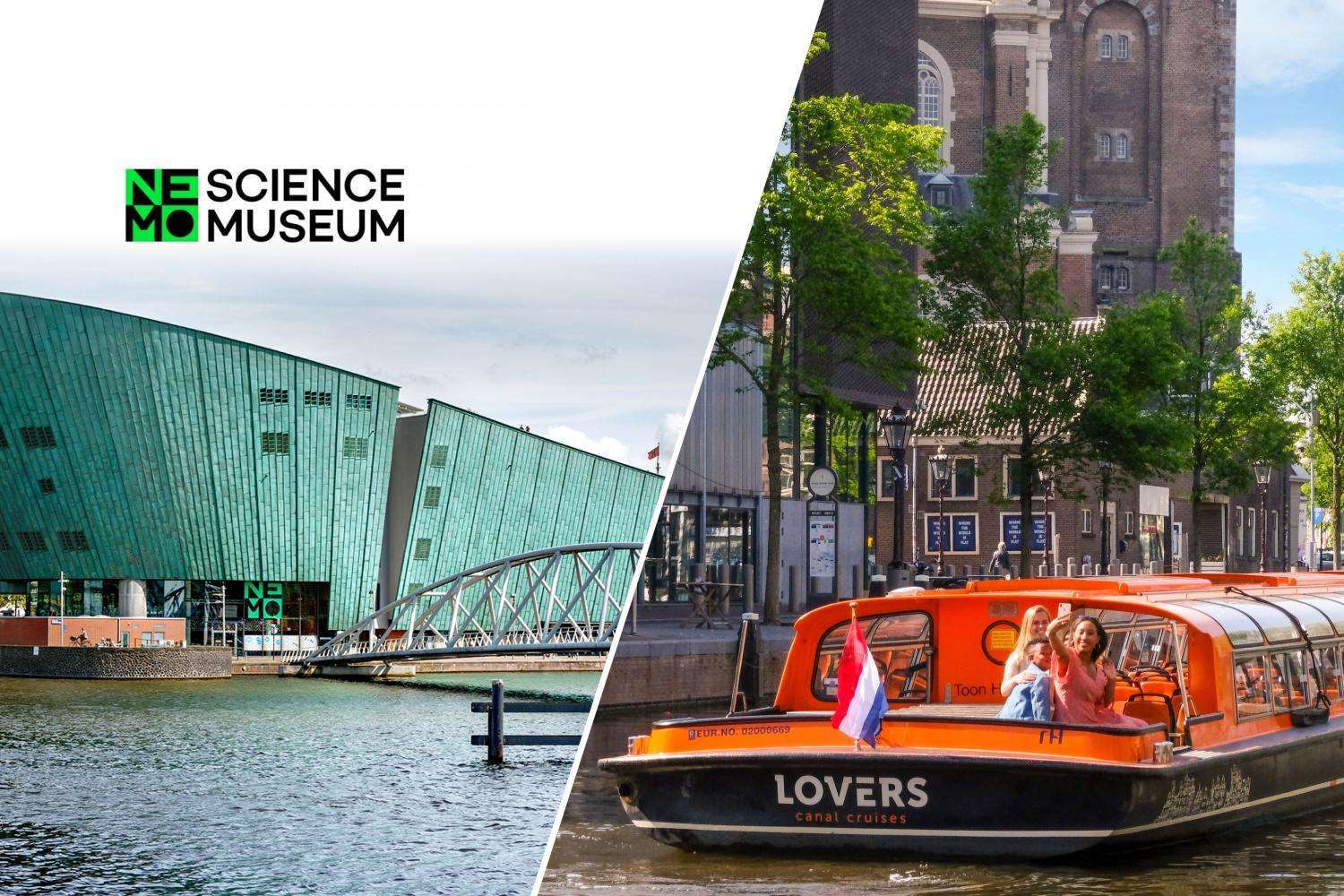 Museo de Ciencias NEMO y crucero por el canal de 1 hora