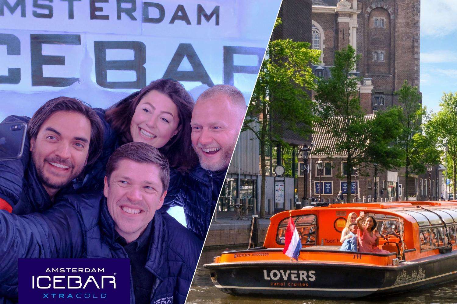 Amsterdam Icebar y crucero por los canales de 1 hora