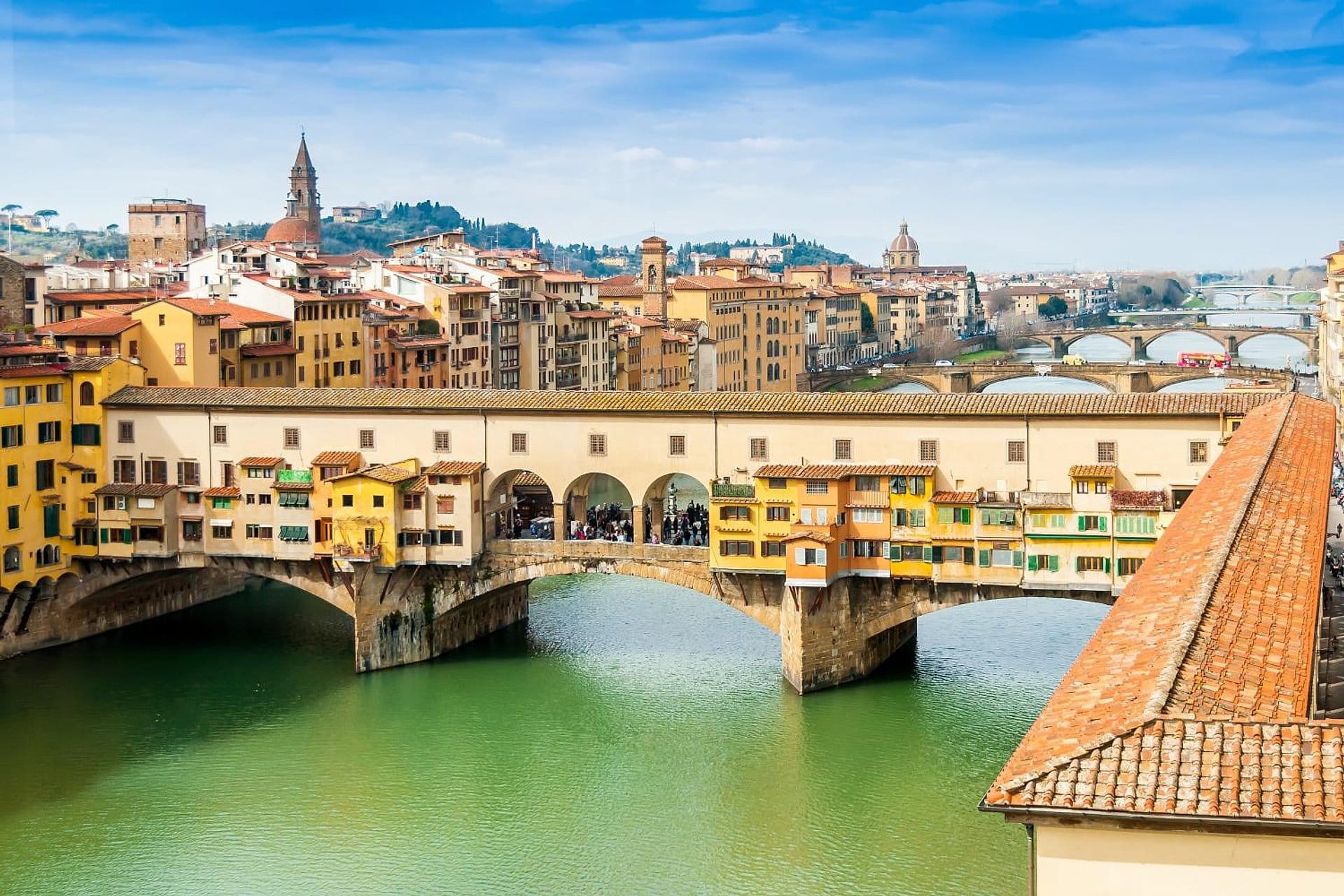 Accademia e Uffizi com guia e almoço
