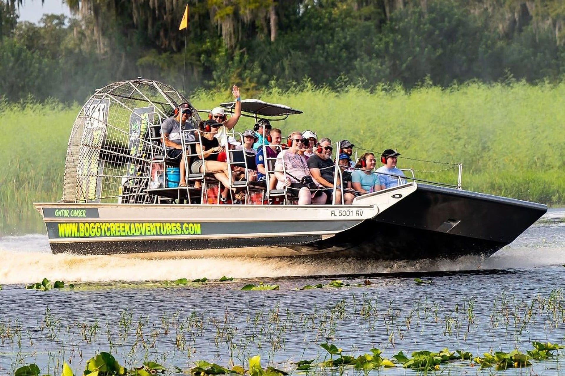 Hidrodeslizador de 30 minutos en Boggy Creek