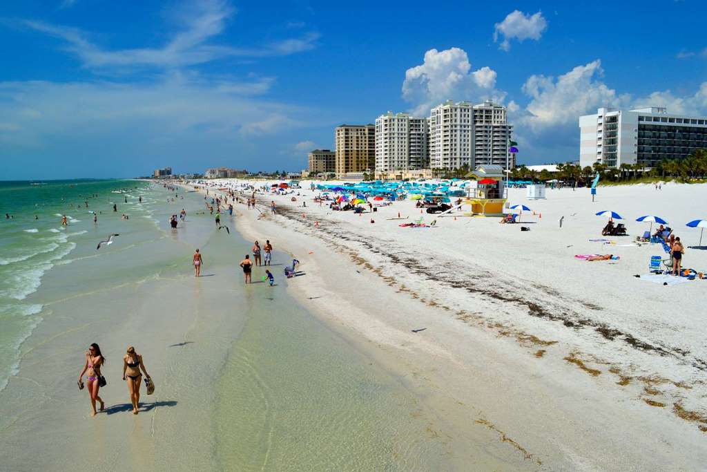 Disfrute de la hermosa playa Clearwater