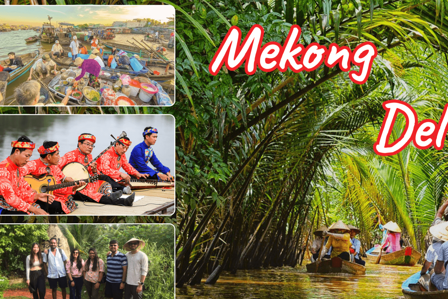 Tour combinado de 2 días: Autobús Hop-on Hop-off de 24 horas por la ciudad de Ho Chi Minh - Delta del Mekong - Imagen 4