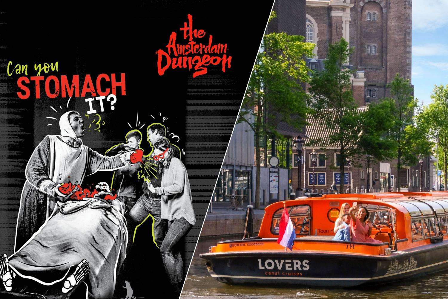 Amsterdam Dungeon y crucero por los canales de 1 hora - Imagen 1