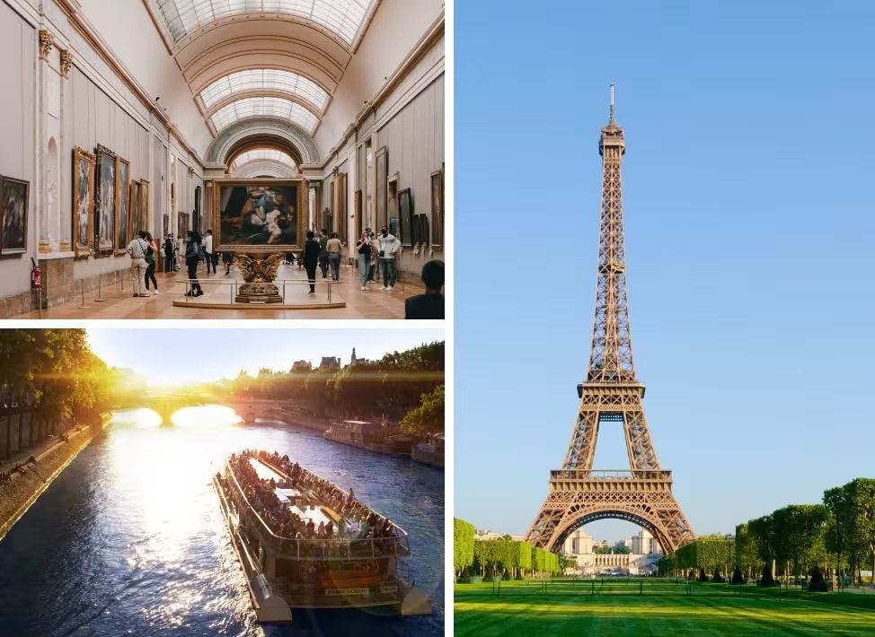 Louvre, Torre Eiffel y paseo en barco - Imagen 1