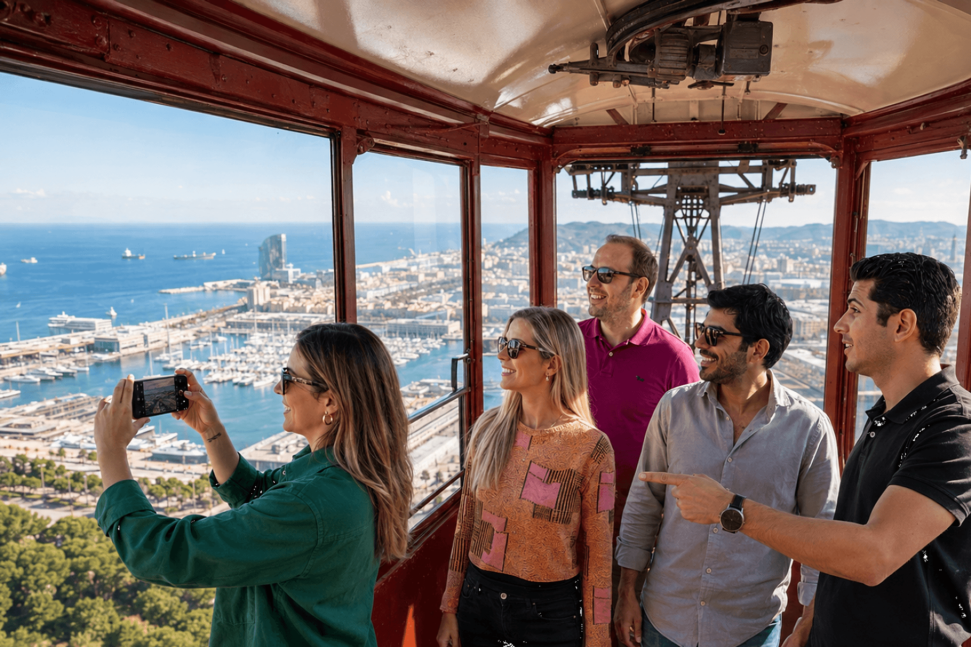 Montjuïc, Cable Car, Harbour Cruise & Walk