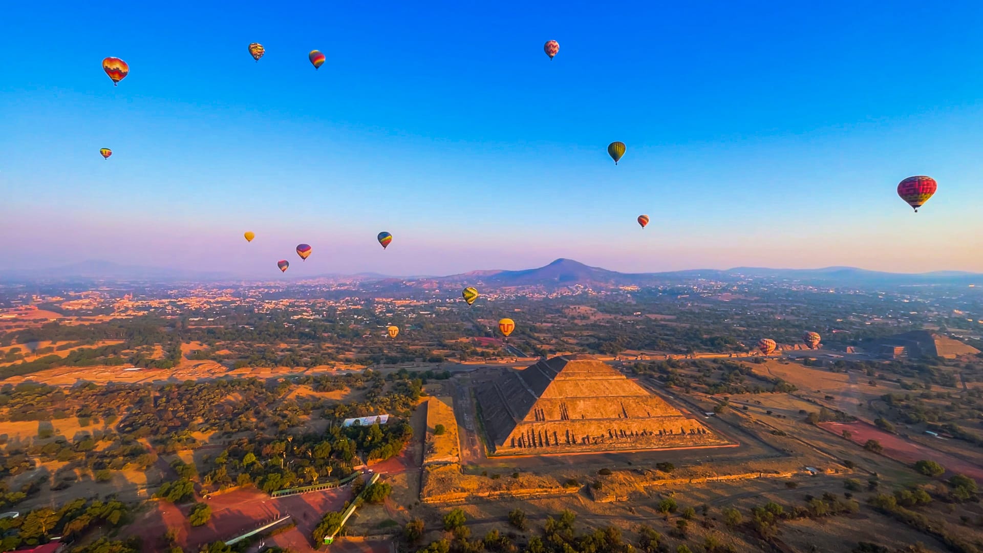 Balloon Flight over Teotihuacan