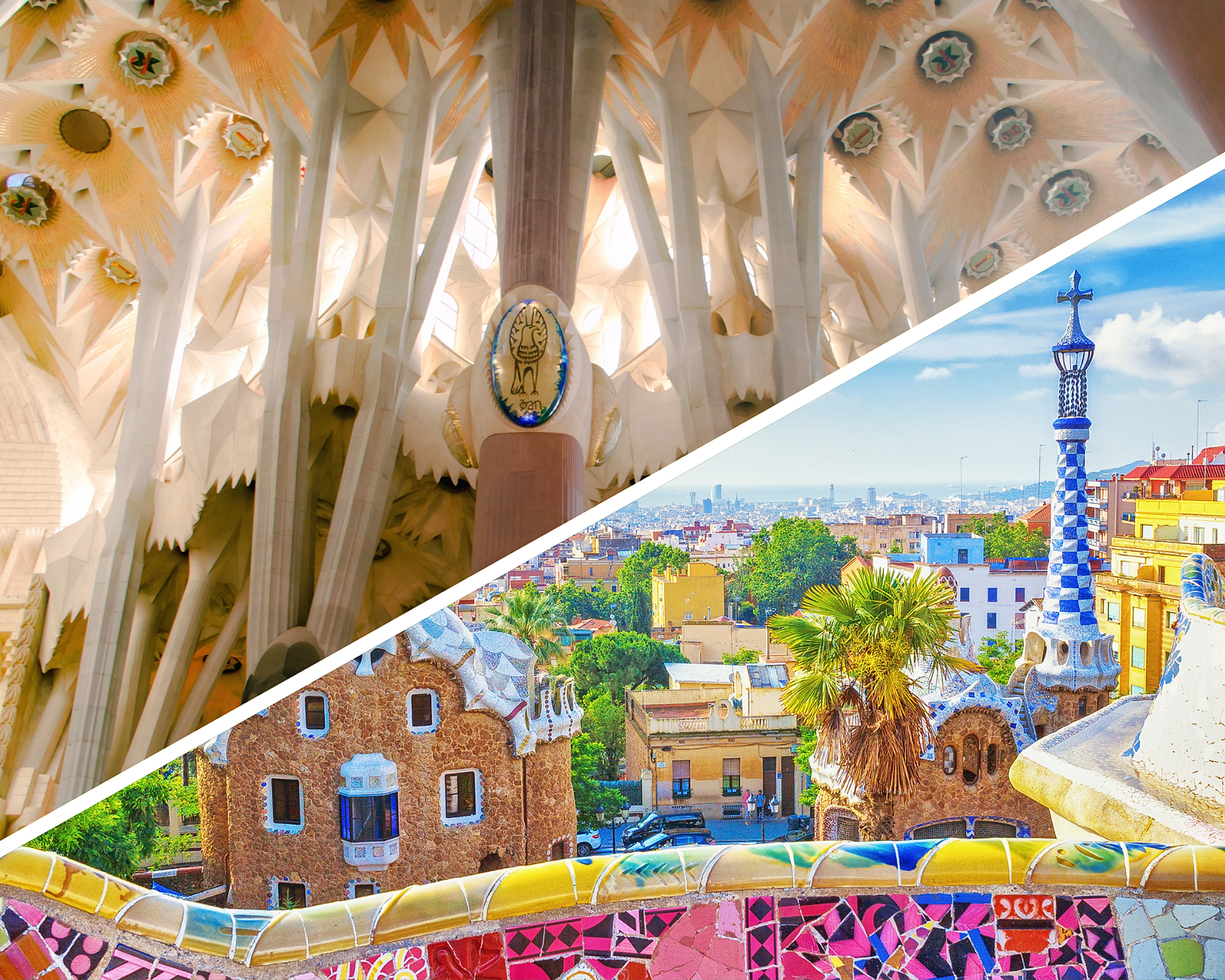 Sagrada Familia y Güell con acceso a torre